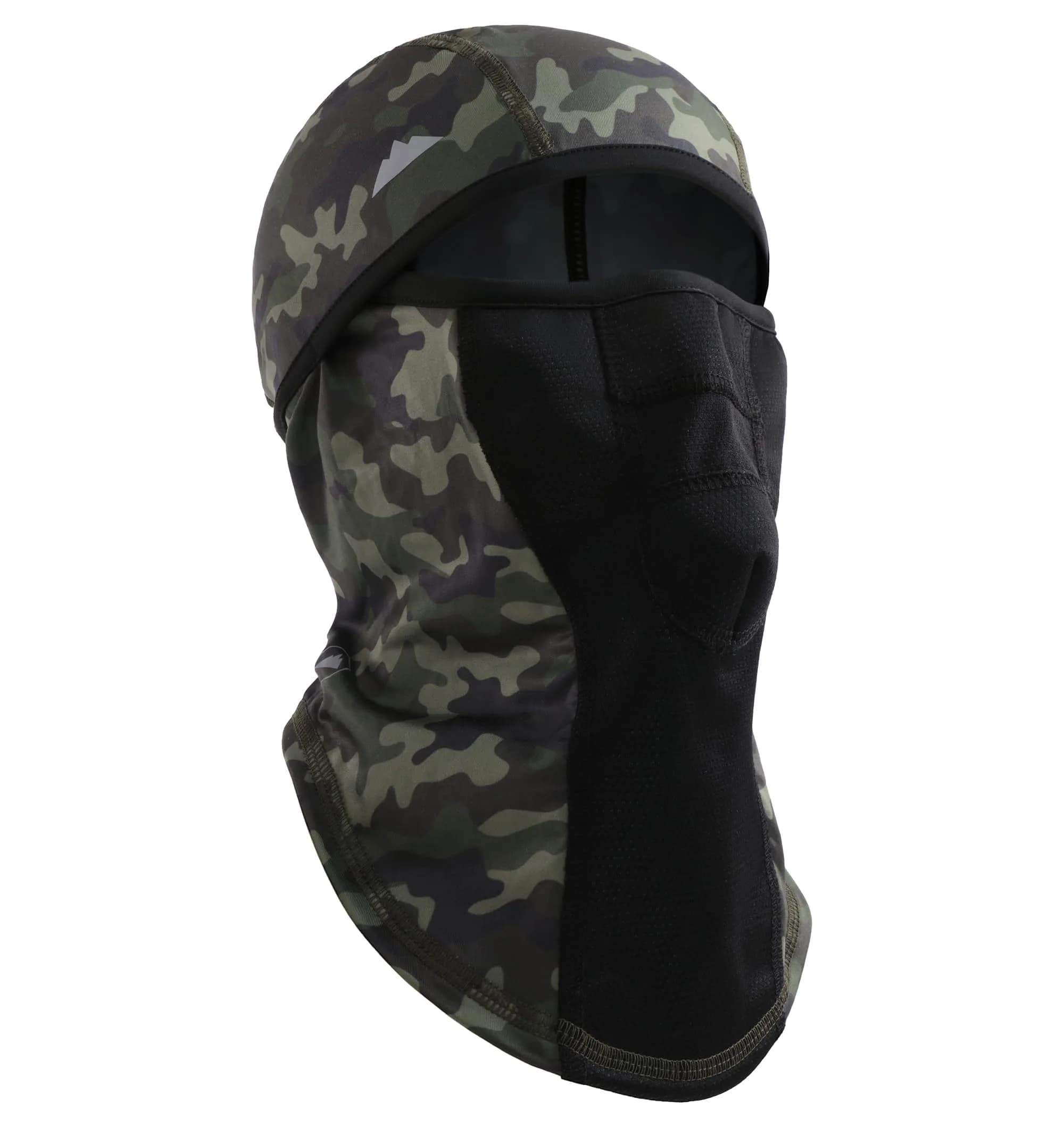 Tough Headwear Balaclava Ski Mask - Winter Face Cover for Men & Women - Cold Weather Snow Gear for Skiing, Snowboarding, Running & Motorcycle — Green Camo