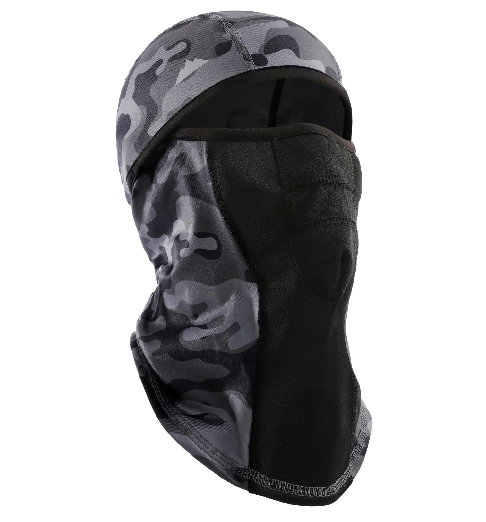 Tough Headwear Balaclava Ski Mask - Winter Face Cover for Men & Women - Cold Weather Snow Gear for Skiing, Snowboarding, Running & Motorcycle — Gray Camo