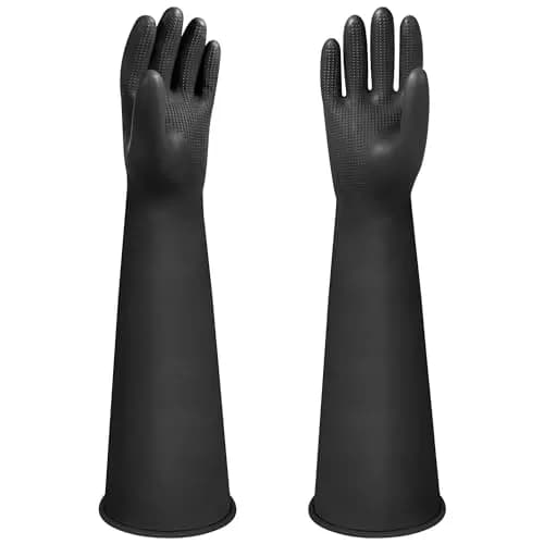 Nobgum 24 Inch Chemical Resistant Gloves | Heavy Duty Rubber Protection for Lab & Industrial Use thumbnail 1