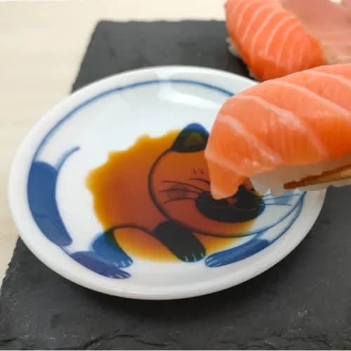 LOVE LOVE JAPAN Ceramic Cat Salad Plate Set 3.9 inch | Japanese Handmade Small Plates thumbnail 6