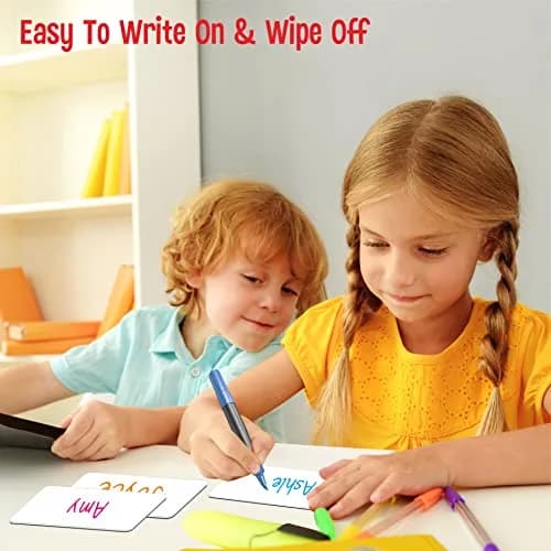 SpriteGru Magnetic Name Tag Label, 55 PCS | Reusable Dry Erase Magnetic Stickers for Whiteboards & Office (2" x 1") thumbnail 4