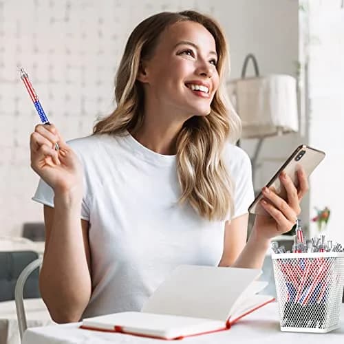 Tenare American Flag Ballpoint Pens - 200 Pcs Bulk Pack | Smooth Writing, Patriotic Theme thumbnail 6
