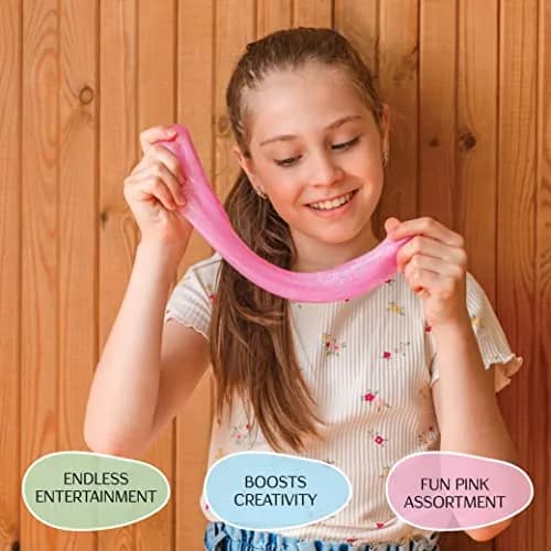 Goody Putty Pink Set of 6 Tins | Color-Changing, Glow & Glitter Sensory Toy for Kids 177ml (6oz) thumbnail 6