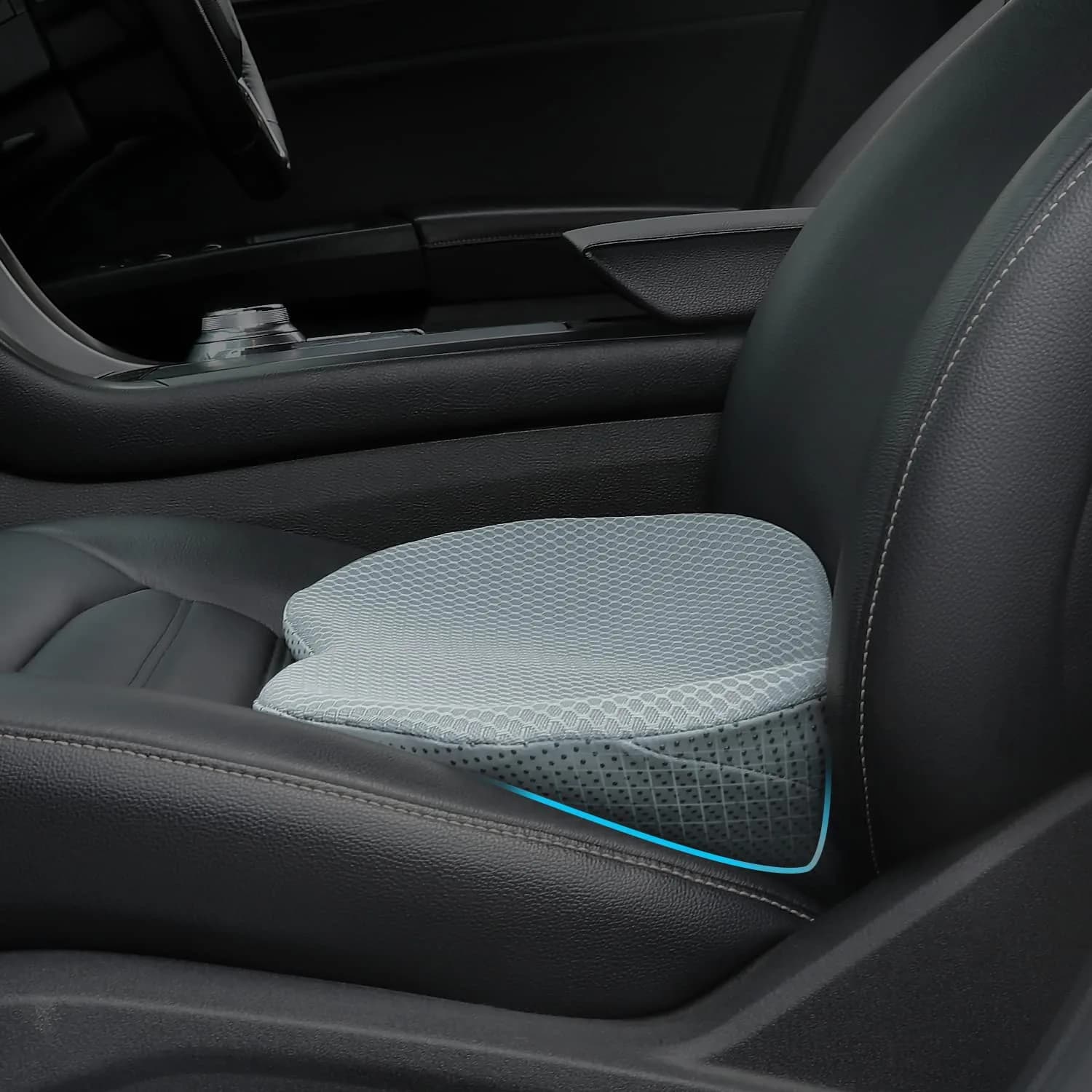 Livtribe Ergonomic Car Seat Cushion with Memory Foam | 43.4cm (17.1" L) x 26.7cm (10.5" W) x 8.9cm (3.5" H)