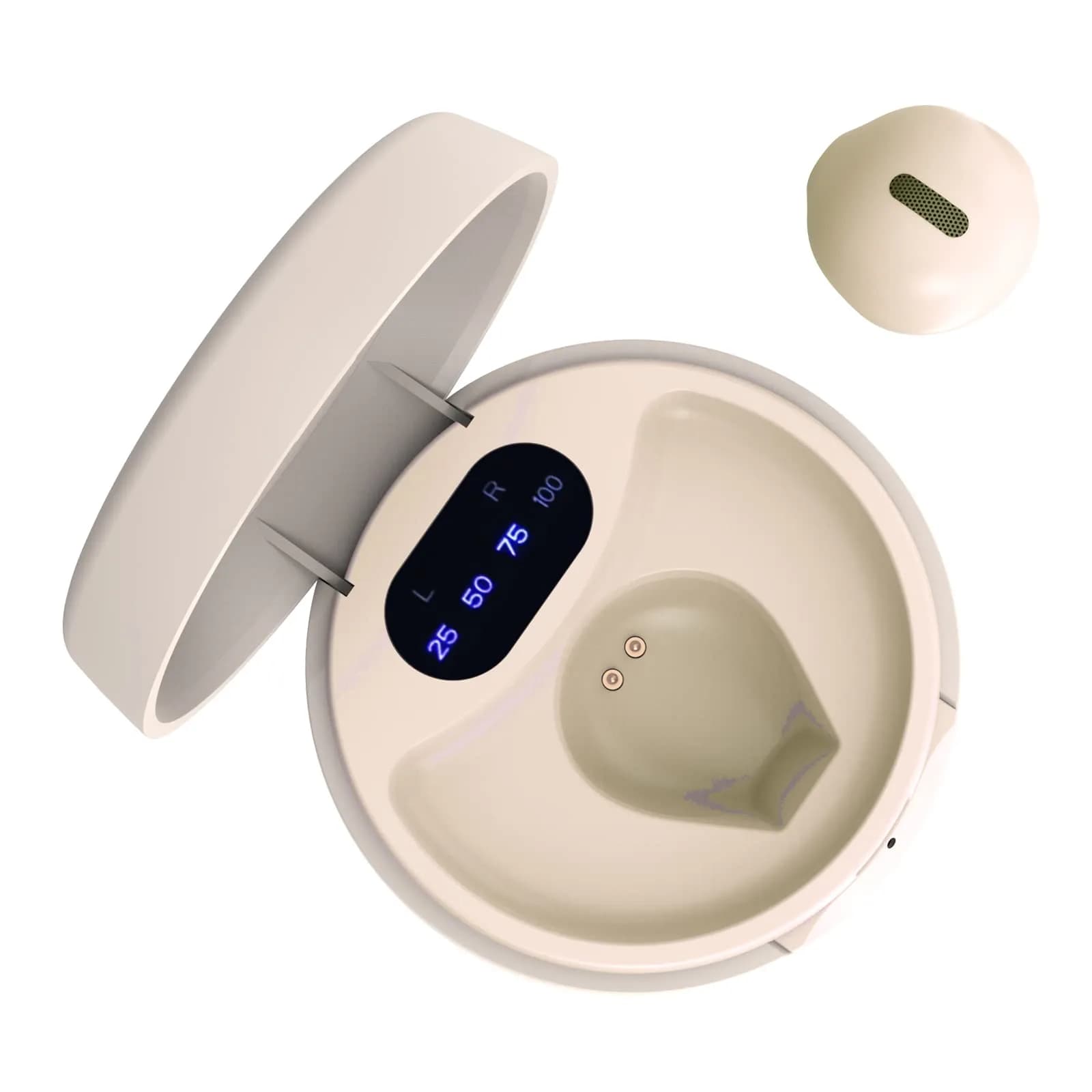 eleror Pro X6s Mini Wireless Bluetooth Earbuds, 10mm Dynamic Driver | Invisible Design for Work & Daily Use — Single-Nude