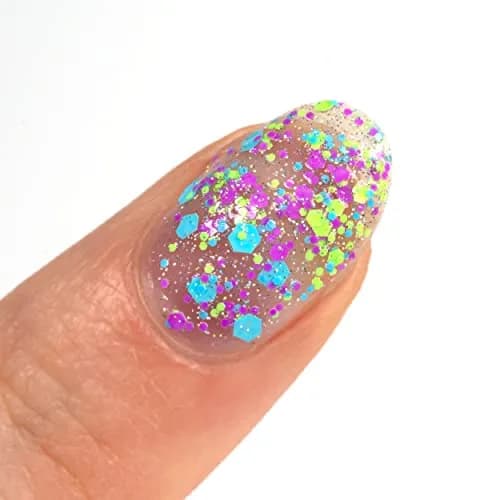 Orly Dancing Queen Confetti Nail Polish Topper 18ml (0.6 Fl Oz) | Holographic Glitter for Manicures thumbnail 3