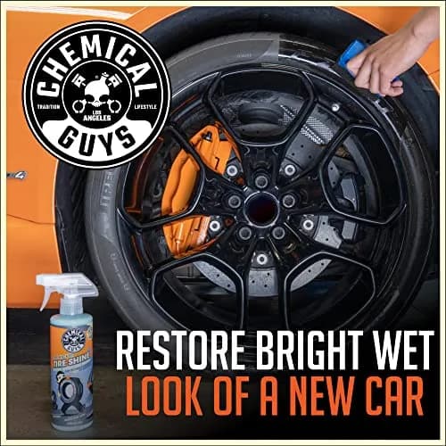 Chemical Guys Tire Kicker Extra Glossy Tire Shine 16 oz | Deep Wet Look, Fast Dry, Protects Rubber & Trim thumbnail 6