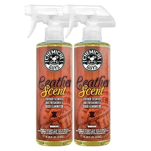 Chemical Guys Leather Scent Air Freshener & Odor Neutralizer 16 oz | Fresh Leather Fragrance for Cars & Home thumbnail 1