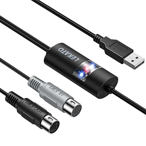 LEKATO USB MIDI Cable Controller 6.5ft | Plug & Play for Windows/Mac thumbnail 8