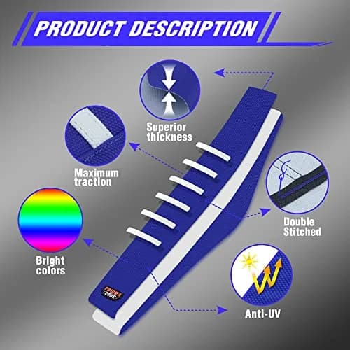 fewfuss Dirt Bike Seat Cover - White Stripe Universal Seat Cover for Dirt Bike - Motorcycle Enduro Seat (Blue) | Waterproof & Grippy thumbnail 2