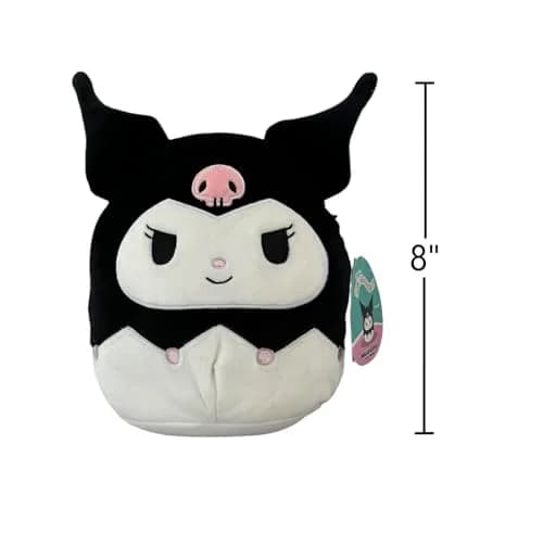 Squishmallows Official Kellytoy Sanrio Squad Plush Toy Kuromi 8 Inch | Super Soft Animal Collectible thumbnail 2