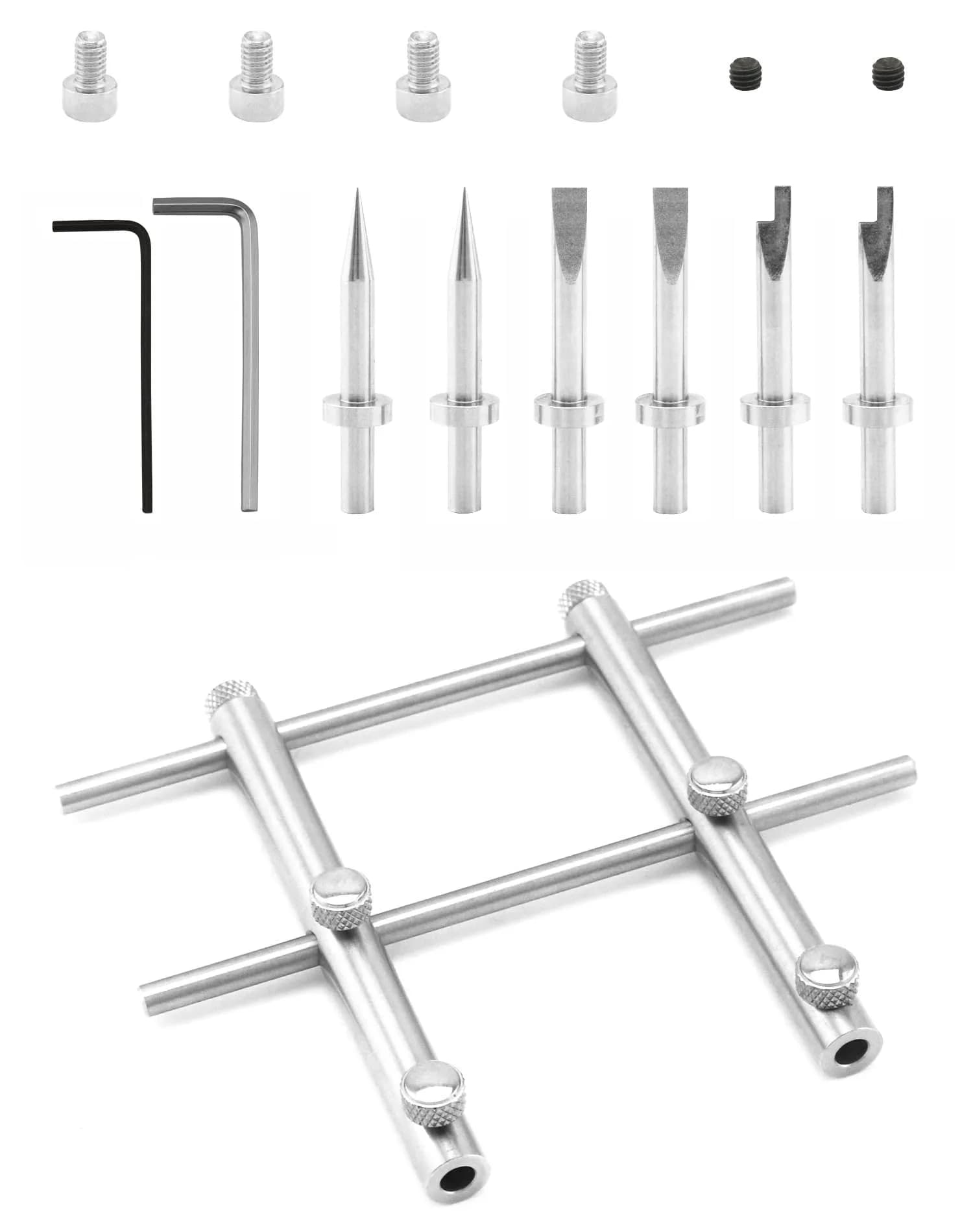QWORK DSLR Camera Lens Repair Tool Kit 180g (6.35 oz) | Adjustable Jaw Opening 3/8" to 3-15/16" for Canon, Nikon, Sony - main product image