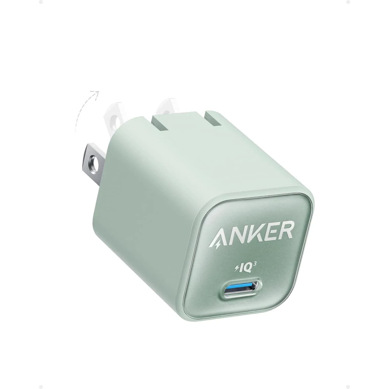 Anker Nano 3 30W GaN Charger | 28.5mm (1.12") Foldable USB C Fast Charger