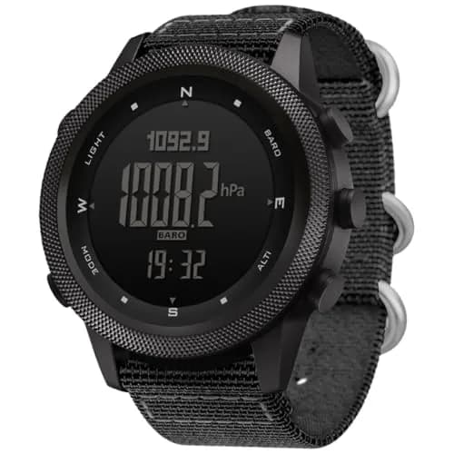 NORTH EDGE Apache 46mm Digital Watch for Men | Rugged Outdoor ABC Watch with Compass, Altimeter, Barometer & 50M Water Resistance thumbnail 1