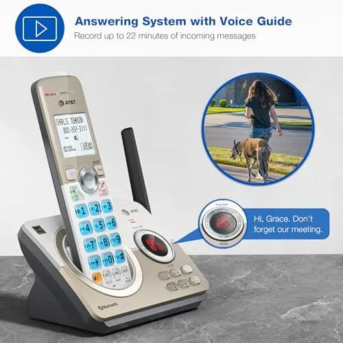 AT&T DL72119 DECT 6.0 Cordless Phone with Bluetooth & Call Blocker | 1000 ft Range thumbnail 4