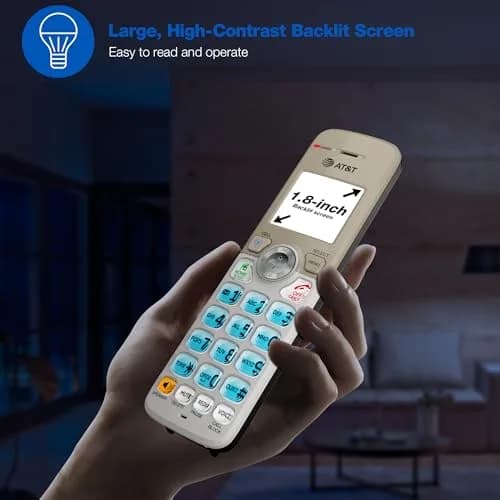 AT&T DL72119 DECT 6.0 Cordless Phone with Bluetooth & Call Blocker | 1000 ft Range thumbnail 6