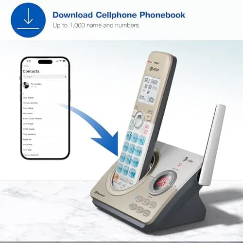 AT&T DL72119 DECT 6.0 Cordless Phone with Bluetooth & Call Blocker | 1000 ft Range thumbnail 8
