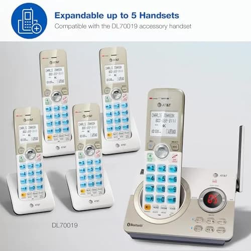 AT&T DL72119 DECT 6.0 Cordless Phone with Bluetooth & Call Blocker | 1000 ft Range thumbnail 9