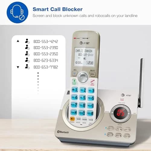 AT&T DL72119 DECT 6.0 Cordless Phone with Bluetooth & Call Blocker | 1000 ft Range thumbnail 2