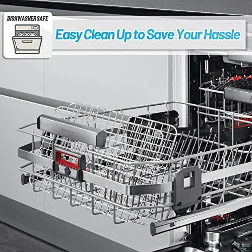 TeamFar Cooling Rack 9.75”x7.5” Stainless Steel Baking Grid Wire Rack | Heavy Duty & Dishwasher Safe thumbnail 6