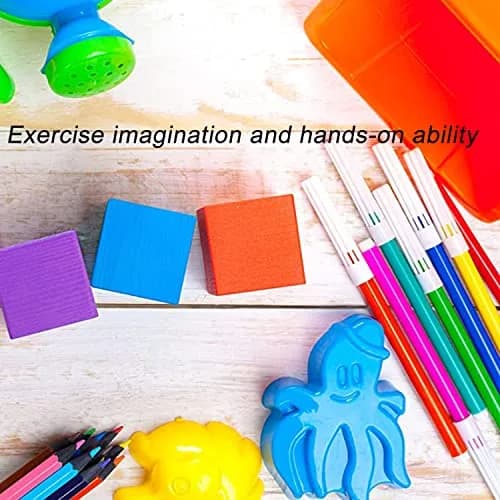 WURONXIN Unfinished Wooden Blocks 1 inch Cubes, Pack of 50 | DIY Craft Wood for Painting & Decorating thumbnail 2