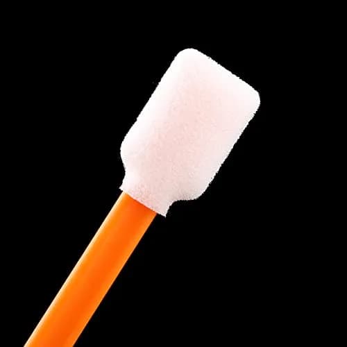 AAwipes Foam Swab Sticks Large Rectangular Foam Tips 5.25" (13.5 cm) | 100 pcs Orange Cleanroom Cleaning Swabs thumbnail 4
