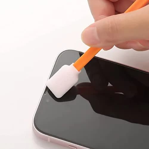 AAwipes Foam Swab Sticks Large Rectangular Foam Tips 5.25" (13.5 cm) | 100 pcs Orange Cleanroom Cleaning Swabs thumbnail 9