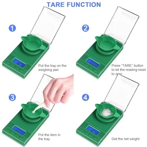 Fuzion Digital Milligram Scale 50g (0.001g) | Green 6-in-1 Kit with Calibration Weight & Carry Bag thumbnail 4