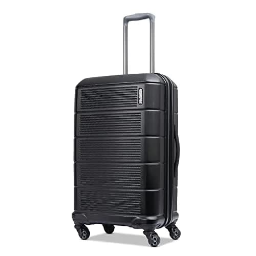 American Tourister Stratum 2.0 Expandable Hardside Luggage 24" Jet Black | Durable ABS Shell, 4 Wheels, 1" Expand thumbnail 4