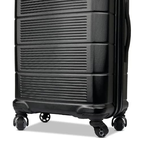 American Tourister Stratum 2.0 Expandable Hardside Luggage 24" Jet Black | Durable ABS Shell, 4 Wheels, 1" Expand thumbnail 5
