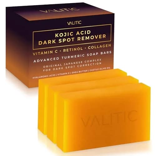 VALITIC Kojic Acid Dark Spot Remover Soap Bars 3 Pack | Japanese Complex for Even Tone & Healthy Glow thumbnail 1