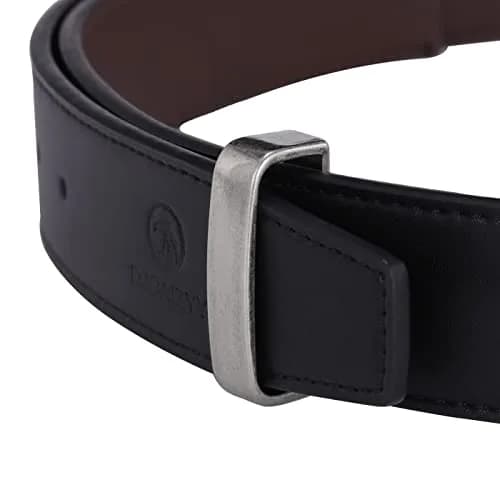 DJCAIZYY Belt Loop Keeper 1.5 inch (38mm) Alloy Steel Vintage Silver | Secures Belt End thumbnail 5