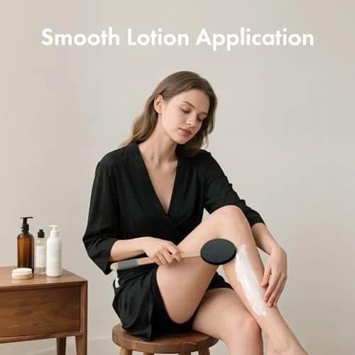 AmazerBath Lotion Applicator for Back & Feet 4 Replacement Pads | 41 cm (16.18") Curved Handle thumbnail 7