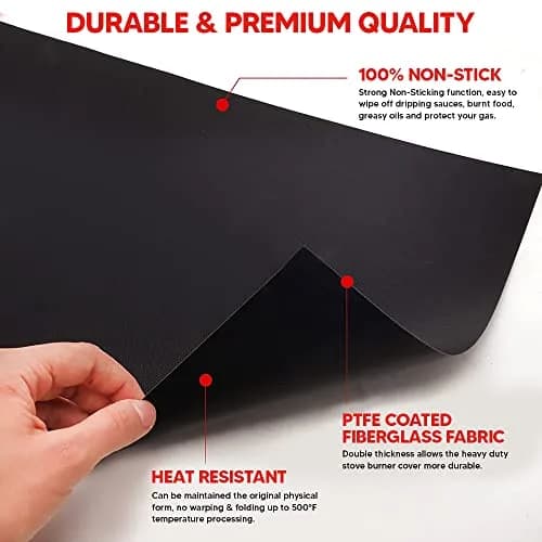 ThreadNanny Teflon Oven Liner Roll 25cm (10") x 190cm (75") | Cut-to-Size Non-Stick Mat for Ovens, Grills, Stovetops thumbnail 6