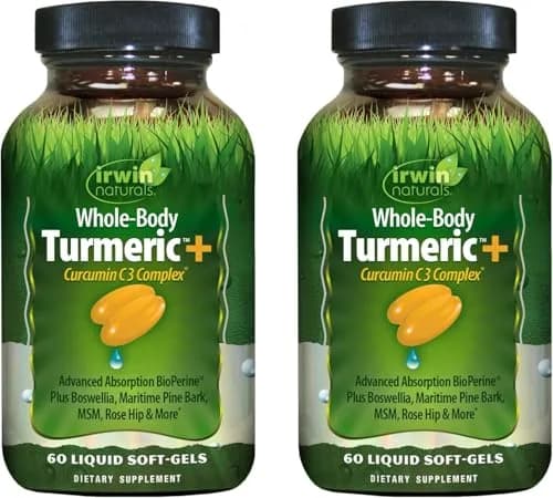 Irwin Naturals Whole-Body Turmeric Curcumin Wellness Formula 60 ct 2-Pack | Supports Joint & Overall Wellness thumbnail 1