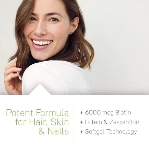 Irwin Naturals Biotin-6000 Hair Skin & Nail Support Formula 60 Count (Pack of 2) | Supports Healthy Hair & Nails thumbnail 4