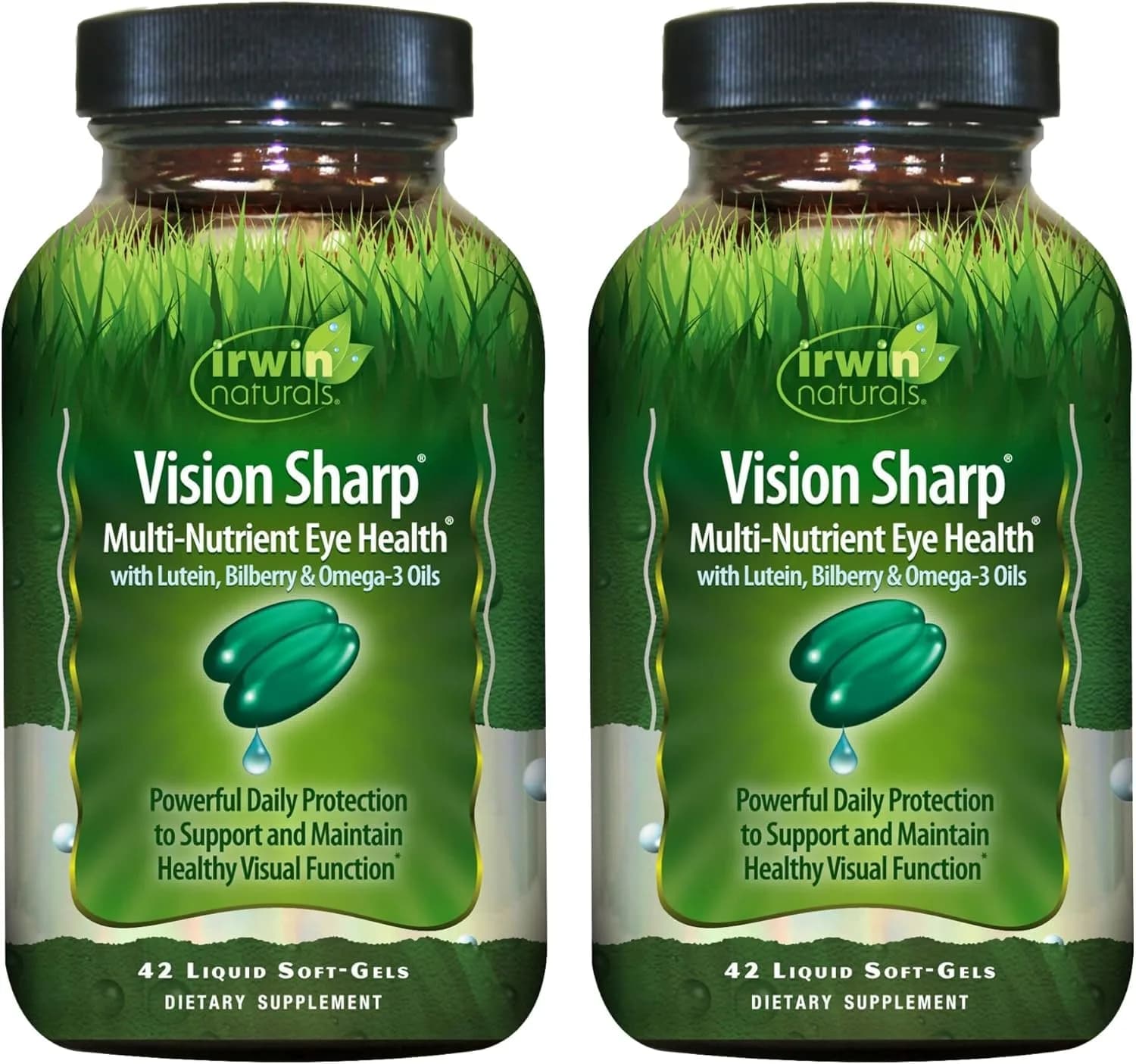 Irwin Naturals Vision Sharp Eye Health & Vision Support Formula (2 Pack) | Supports Visual Wellness & Macular Nutrition
