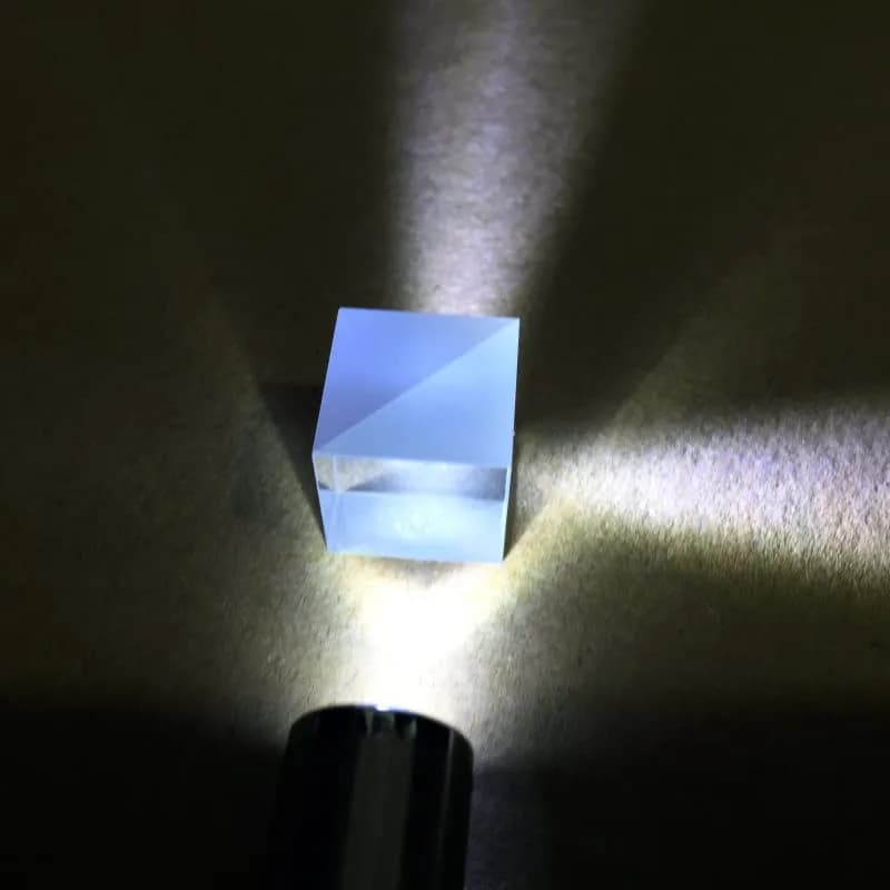 NYJLGD Beam Splitter Cube 25mm (0.98 inch) | 50:50 Ratio Optical Glass Prism for Spectrometry thumbnail 9