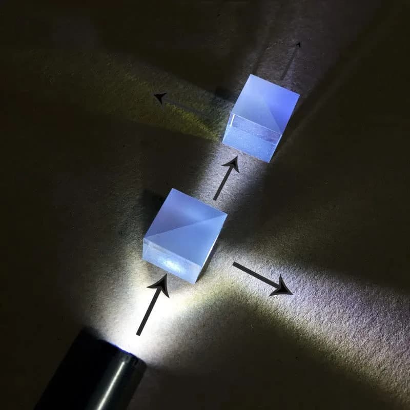 NYJLGD 20mm K9 Optical Glass Beam Splitter Cube 50:50 Ratio | Spectrometer Accessory thumbnail 7