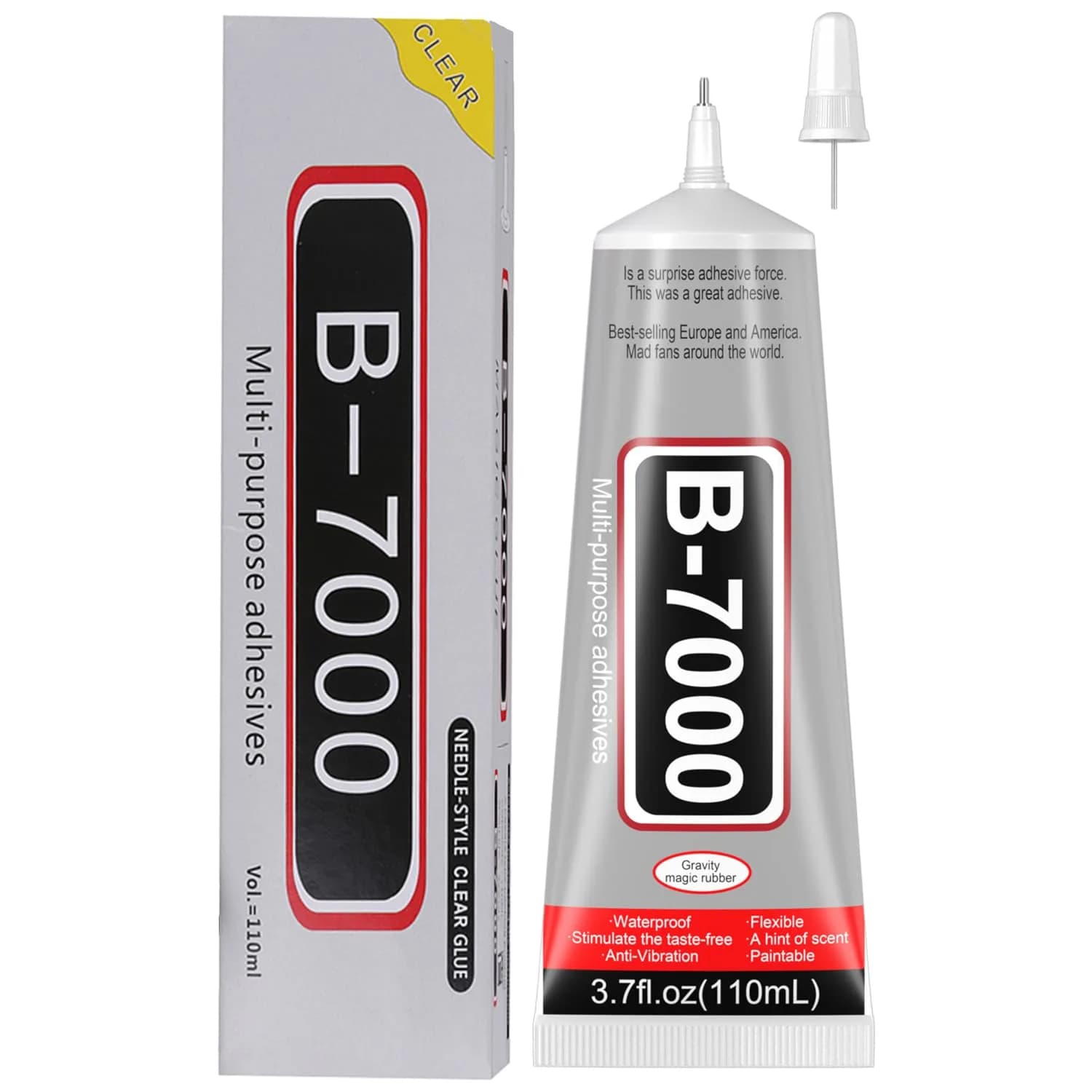 FITTDYHE B7000 Clear Glue 110ml (3.7oz) | Professional Adhesive for Jewelry, Crafts, and Electronics