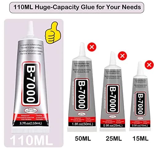 FITTDYHE B7000 Clear Glue 110ml (3.7oz) | Professional Adhesive for Jewelry, Crafts, and Electronics thumbnail 2