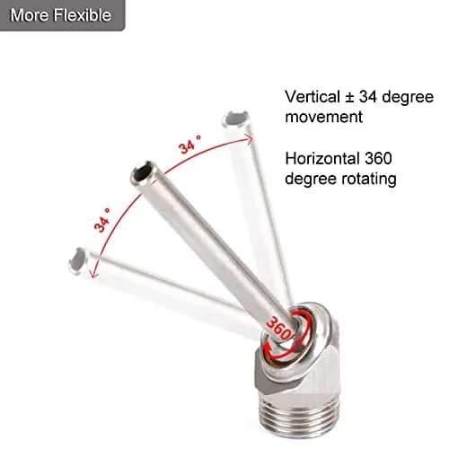 PGFUN Coolant Nozzle 30mm | Heavy Duty Stainless Steel, Adjustable, 360° Rotation thumbnail 4