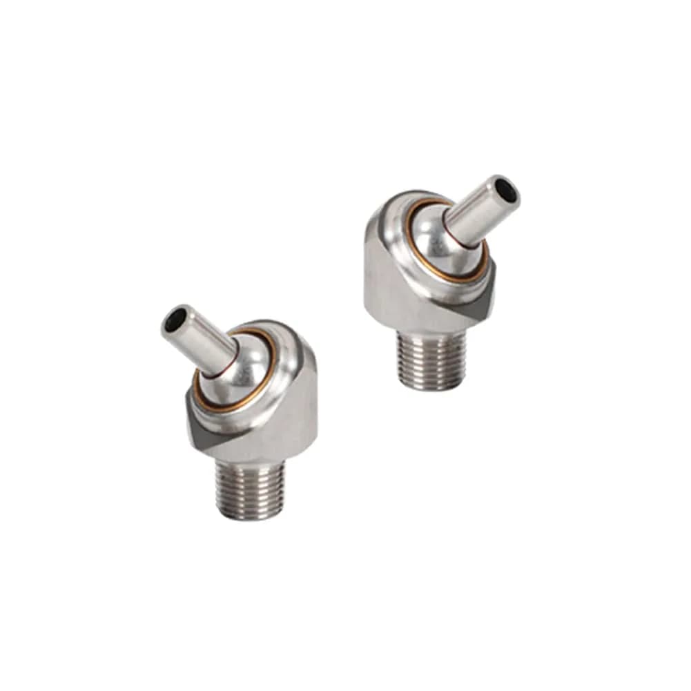 PGFUN 2 Pcs 1/4" PT x 10mm Coolant Nozzle | Heavy Duty Stainless Steel, Adjustable, High-Pressure (10mm) - main product image