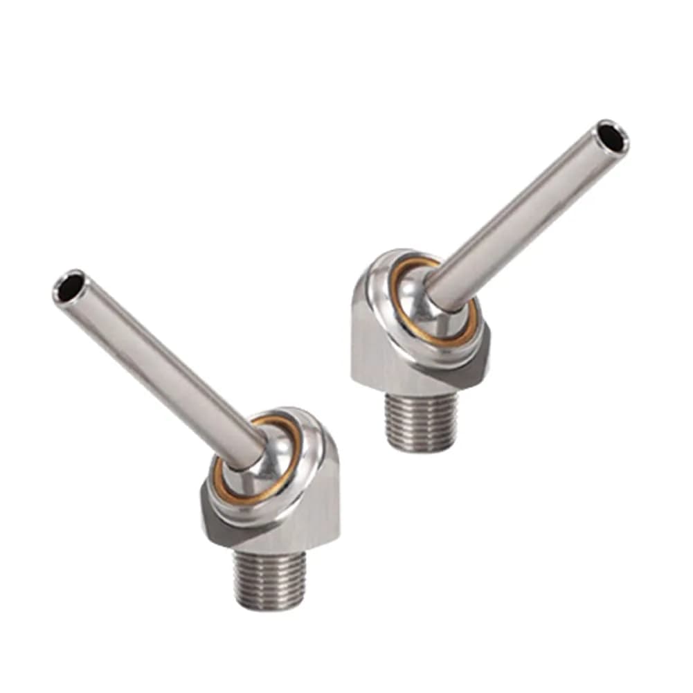 PGFUN Coolant Nozzle 50mm | Heavy Duty Stainless Steel, 360° Adjustable, High-Pressure Water & Oil Cooling