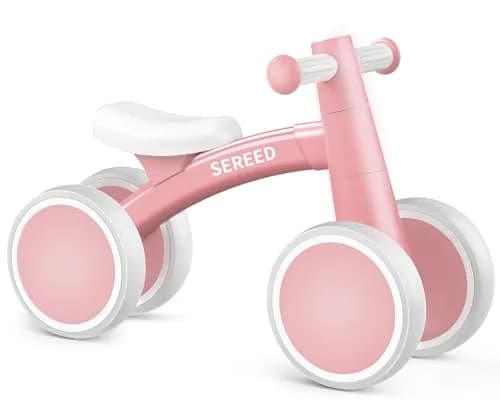 SEREED Baby Balance Bike for 1 Year Old Boy Girl, First Birthday Gift Toy | Aluminum Alloy Frame, 10-inch EVA Wheels thumbnail 1