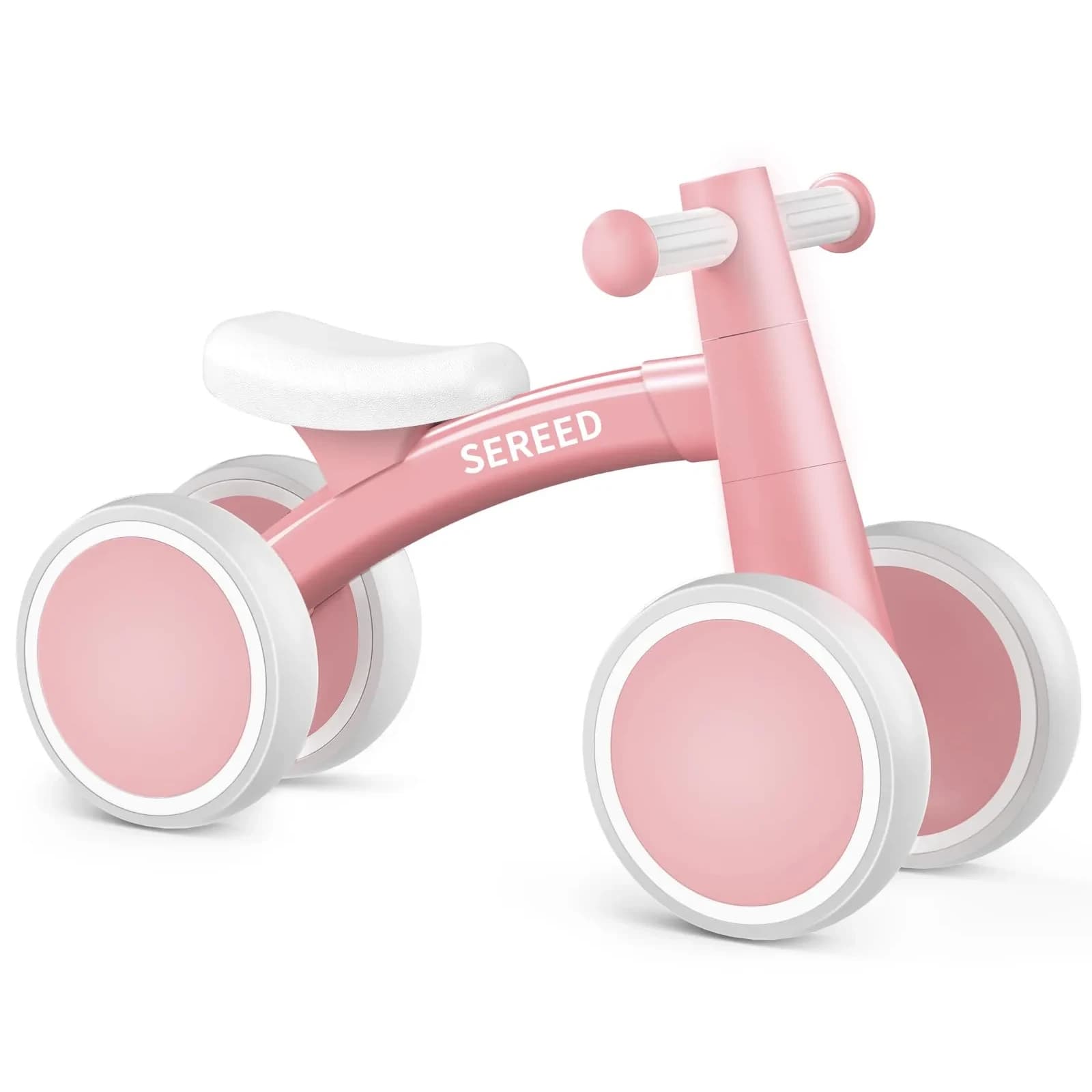 SEREED Baby Balance Bike for 1 Year Old Boy Girl, First Birthday Gift Toy | Aluminum Alloy Frame, 10-inch EVA Wheels