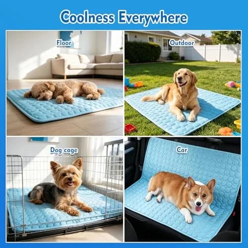 dgdgbaby Portable Dog Cooling Mat 40 x 28 in | Self-Cooling, Washable, Summer Relief thumbnail 4