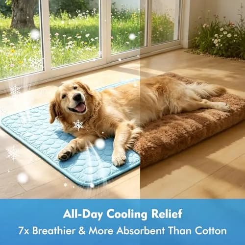 dgdgbaby Portable Dog Cooling Mat 40 x 28 in | Self-Cooling, Washable, Summer Relief thumbnail 7