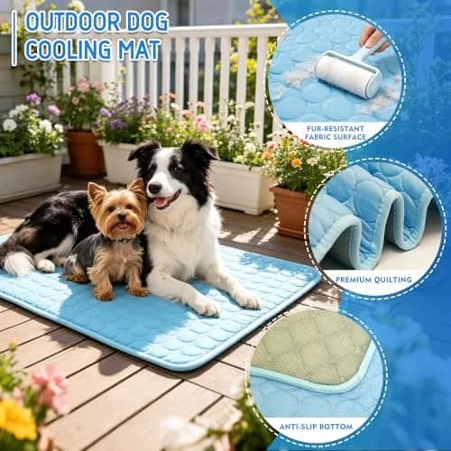 dgdgbaby Portable Dog Cooling Mat 40 x 28 in | Self-Cooling, Washable, Summer Relief thumbnail 2