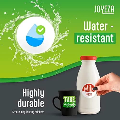 JOYEZA Printable Vinyl Sticker Paper for Inkjet Printer 80 Sheets Matte White Waterproof | Waterproof, Quick-Dry, Vivid Colors thumbnail 4